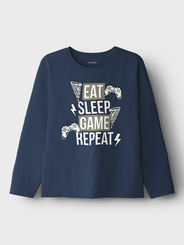 Product CAMISETA VICTOR-Insignia Blue Print:Eat Game - Image 1