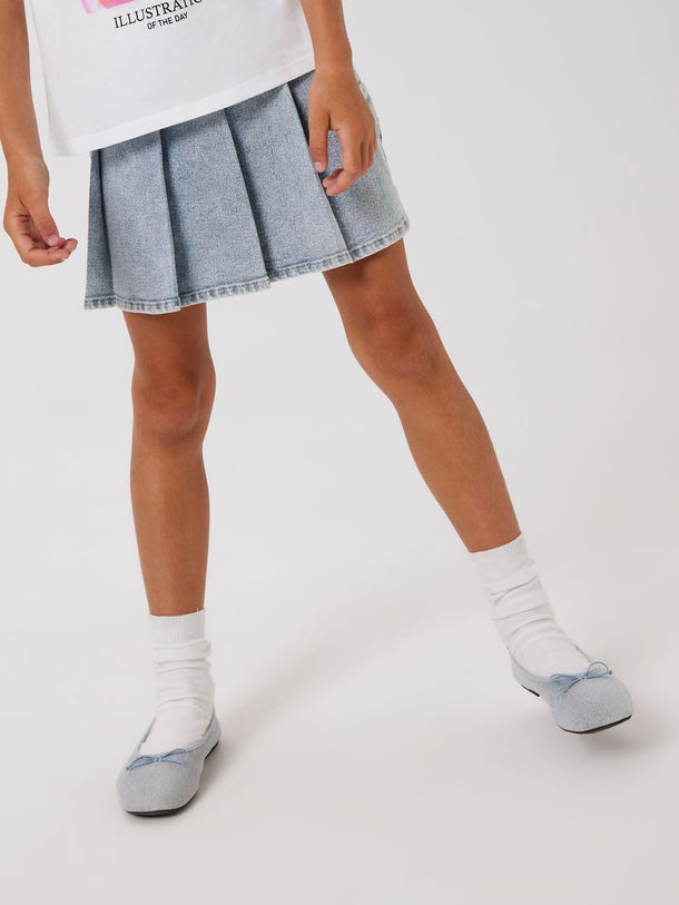 Product POLLERA DE JEAN DEBI - Light Blue Denim - Image 2