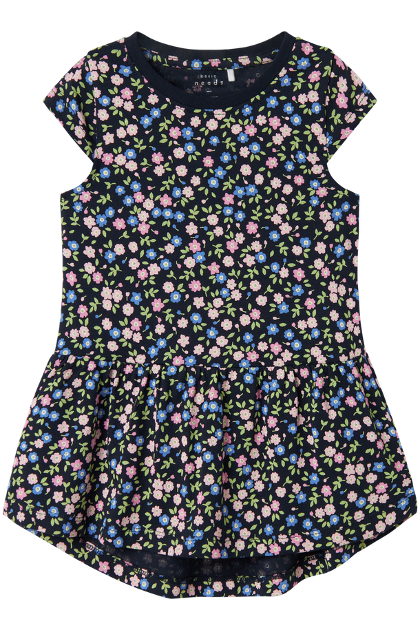 Product VESTIDO VIGGA - Dark Sapphire AOP:SMALL FLOWERS - Image 1