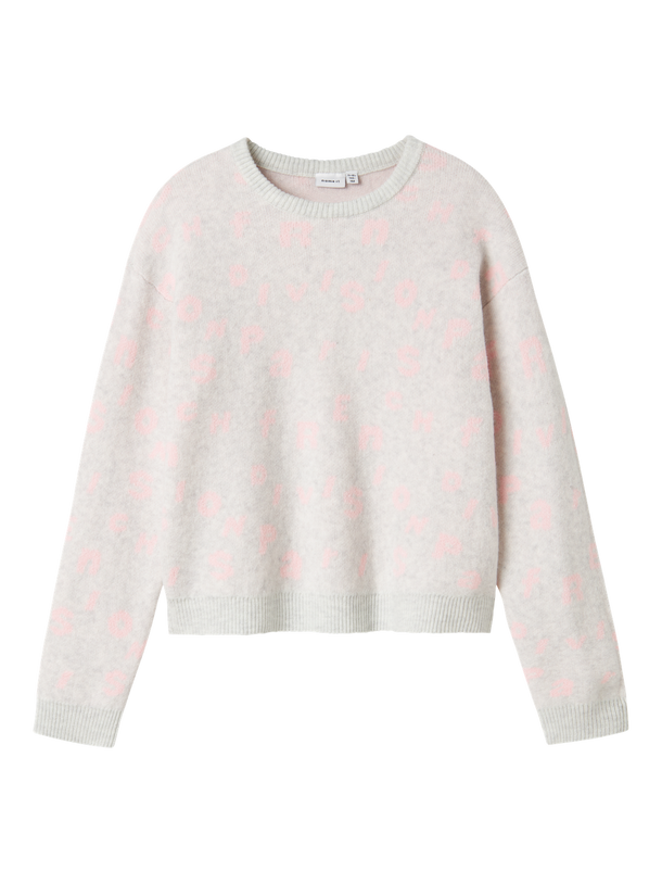 Product SWEATER OLIE-Light Grey Melange - Image 4