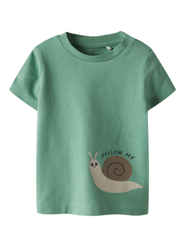 Product CAMISETA VACION - Creme De Menthe Print:Snail - Image 1