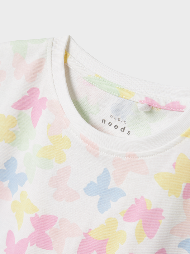 Product VESTIDO VIGGA CAPSL - Bright White AOP:BUTTERFLIES - Image 3