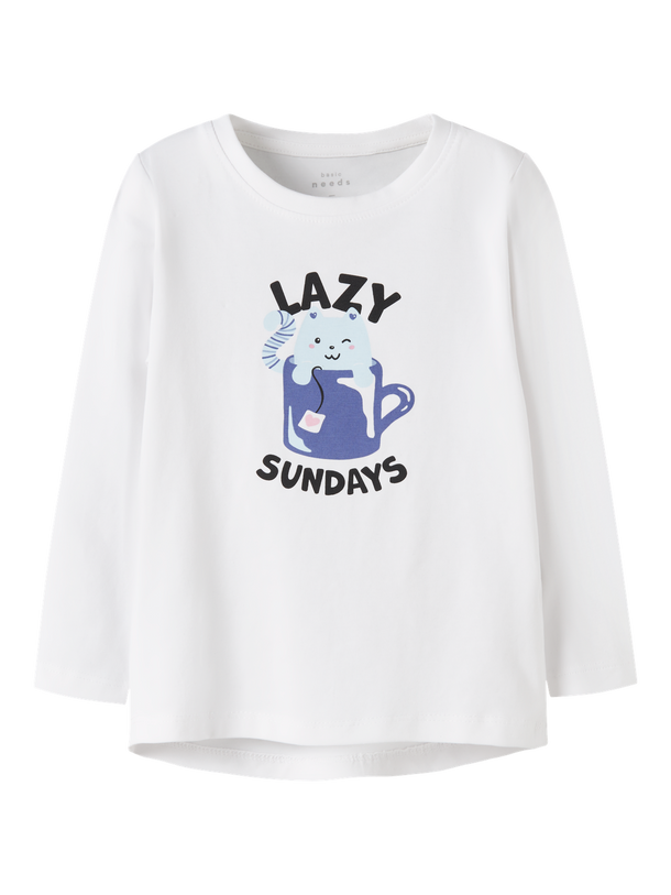 Product CAMISETA VIX-Bright White Print:Cat Cup - Image 3