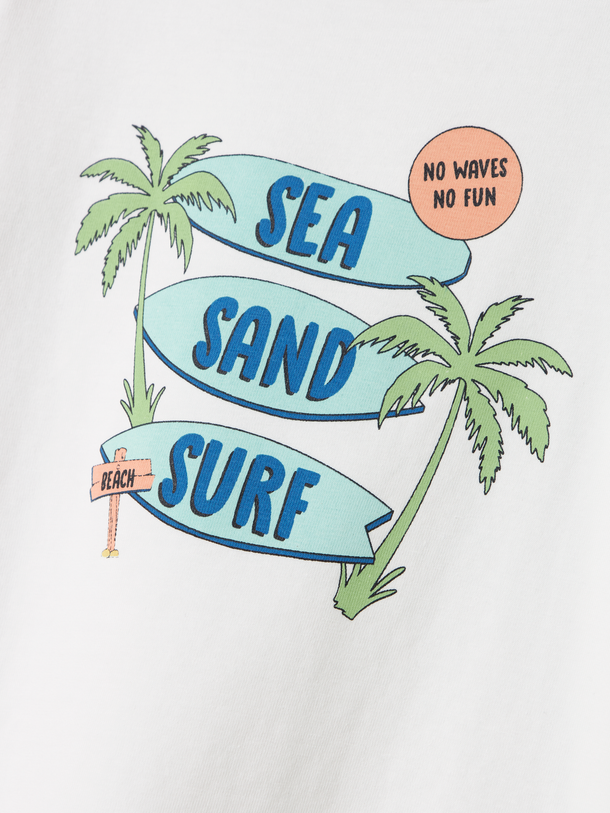 Product CAMISETA VUX - Bright White Print:Sea - Image 2