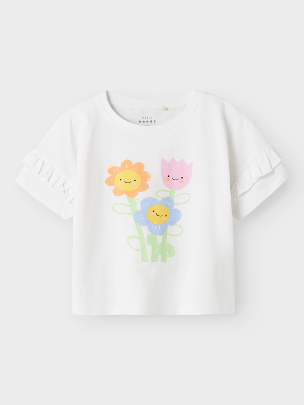 Product CAMISETA LENA-Bright White Print:FLOWERS - Image 4