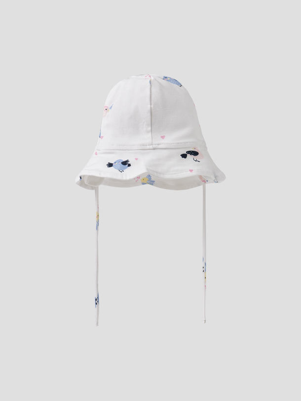 Product GORRO ANDORA-Bright White AOP:Birds - Image 5