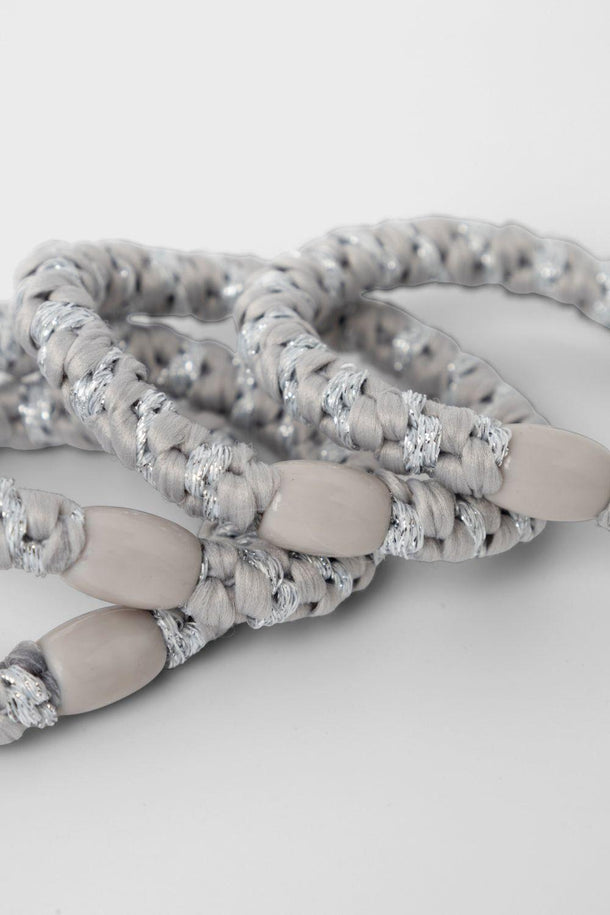 Product PACK 4 GOMITAS DE PELO RISE - Silver Colour Detail:W. GLITTER - Image 1