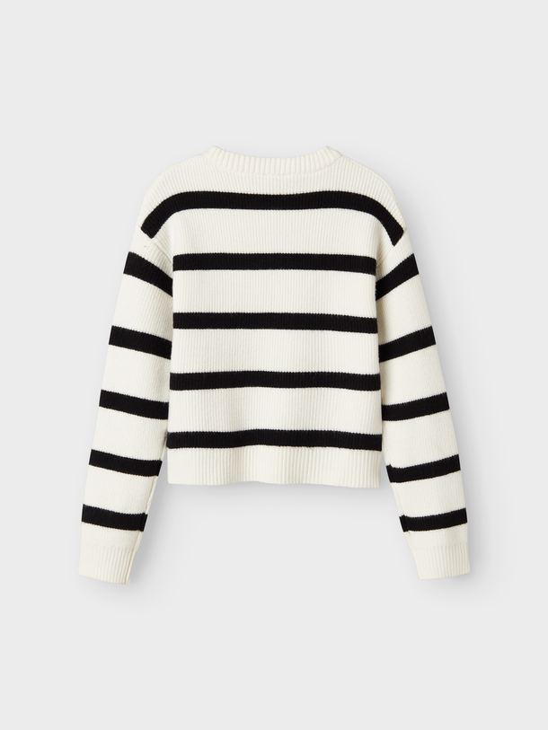 Product BUZO TEJIDO VAINILLA-Cloud Dancer Stripes:W. BLACK STRIPES - Image 4
