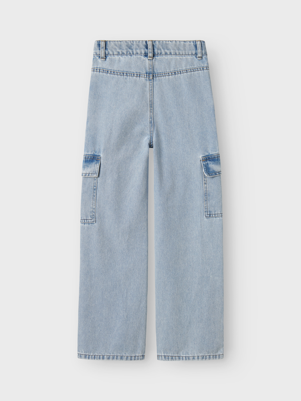 Product JEAN ROSE CARGO - Light Blue Bleached Denim - Image 5