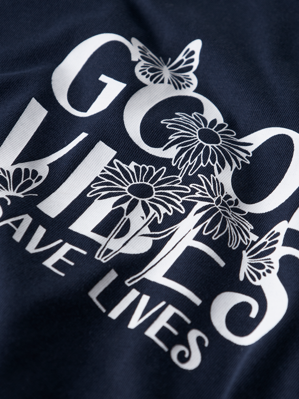 Product CAMISETA VEEN - Navy Blazer Print:Good Vibes - Image 2