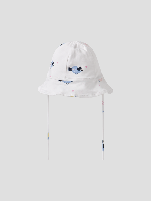 Product GORRO ANDORA-Bright White AOP:Birds - Image 4