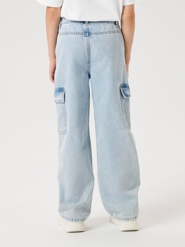 Product JEAN ROSE CARGO - Light Blue Bleached Denim - Image 6
