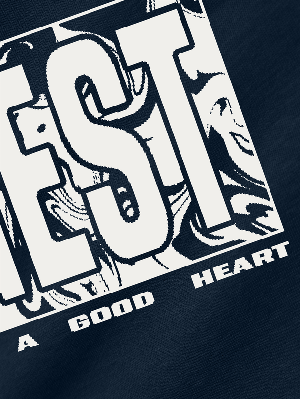 Product SUDADERA VION - Dark Sapphire Print:Honest - Image 2