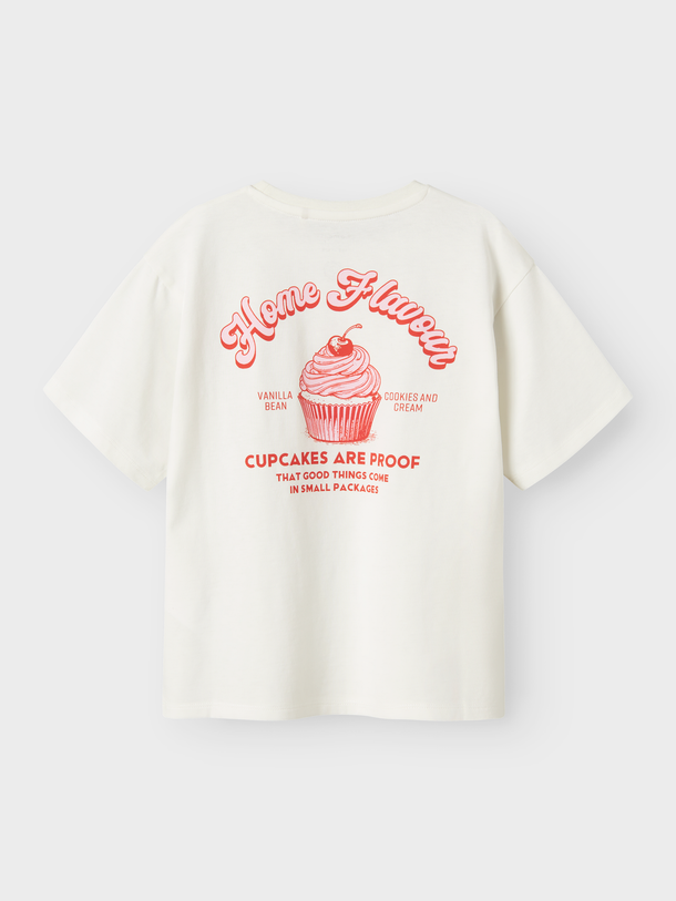 Product CAMISETA RENATA-Cloud Dancer Print:Red alert - Image 5