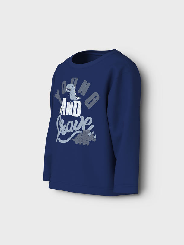 Product CAMISETA VICTOR - Sodalite Blue Print:Young And Brave - Image 2