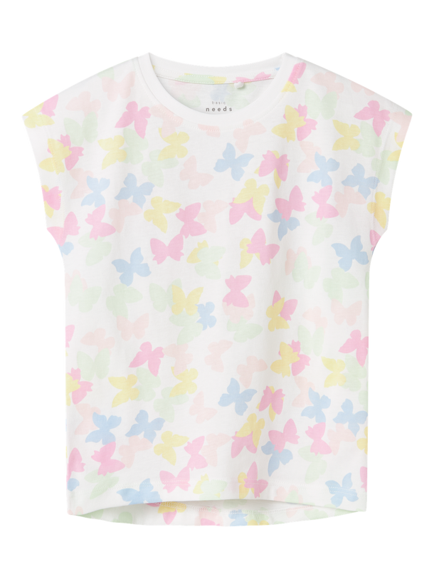 Product VESTIDO VIGGA CAPSL - Bright White AOP:BUTTERFLIES - Image 1