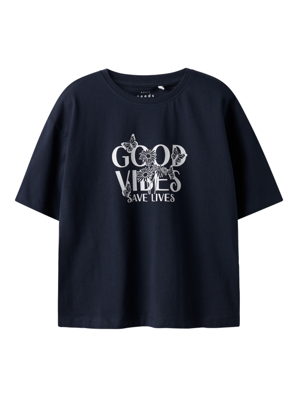 Product CAMISETA VEEN - Navy Blazer Print:Good Vibes - Image 3