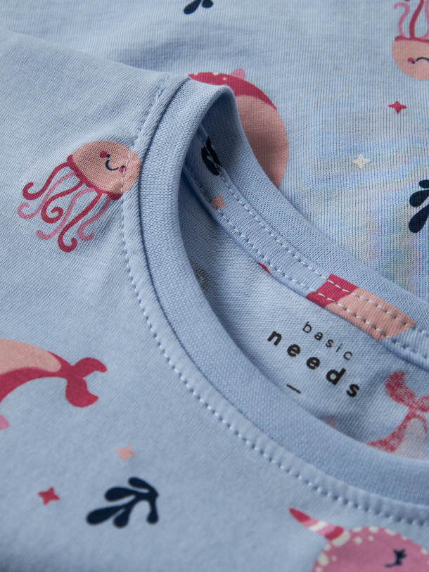 Product VESTIDO VIGGA CAPSL - Chambray Blue AOP:Whales - Image 2