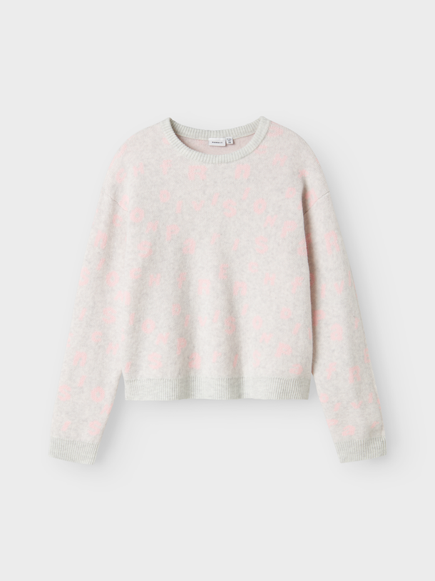 Product SWEATER OLIE-Light Grey Melange - Image 1