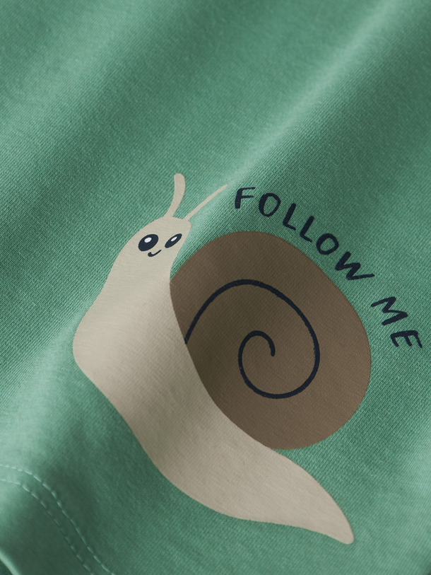 Product CAMISETA VACION - Creme De Menthe Print:Snail - Image 2