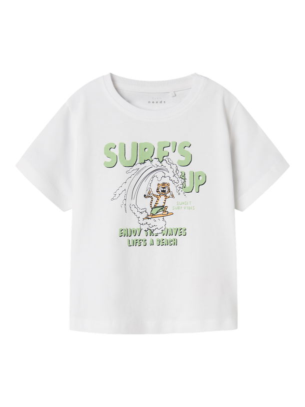 Product CAMISETA VAGNO - Bright White Print:Tiger surf - Image 1
