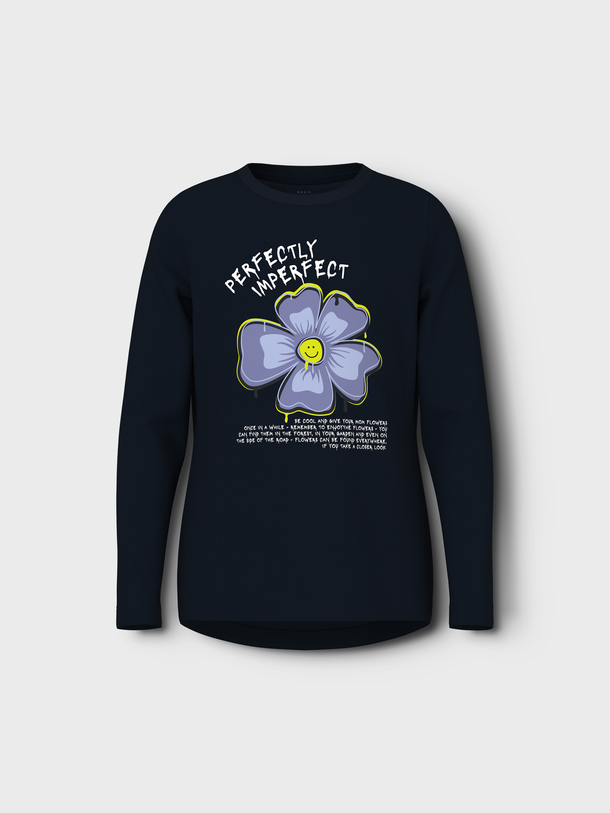 Product CAMISETA VIX-Black Print:Graffiti Flower - Image 1