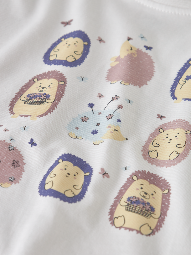 Product CAMISETA VEEN-Bright White Print:Hedgehogs - Image 2