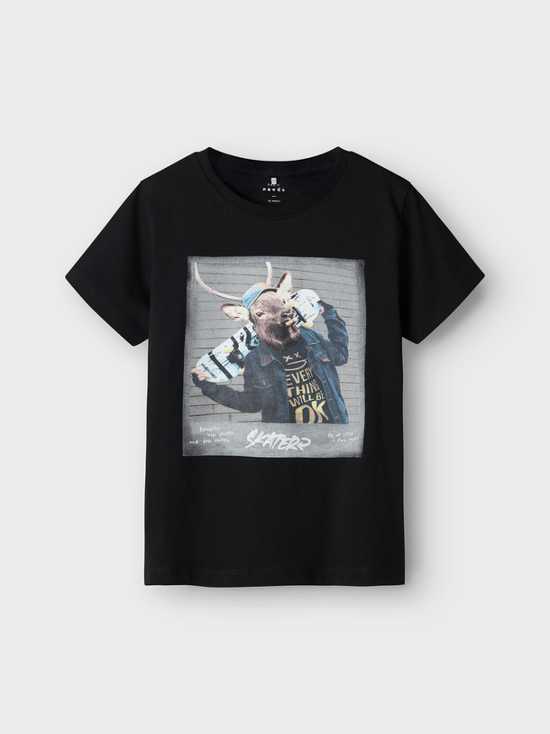 Product CAMISETA VOTO - Black Print:Deer - Image 4