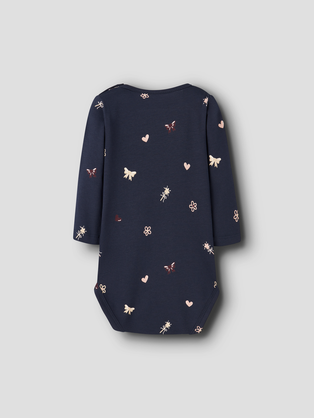 Product BODY DORA-Navy Blazer AOP:Flowers and hearts - Image 4