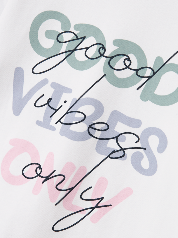 Product CAMISETA VIX - Bright White Print:Good Vibes Only - Image 2