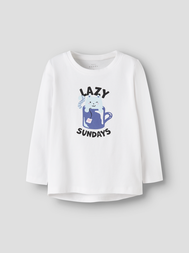 Product CAMISETA VIX-Bright White Print:Cat Cup - Image 1