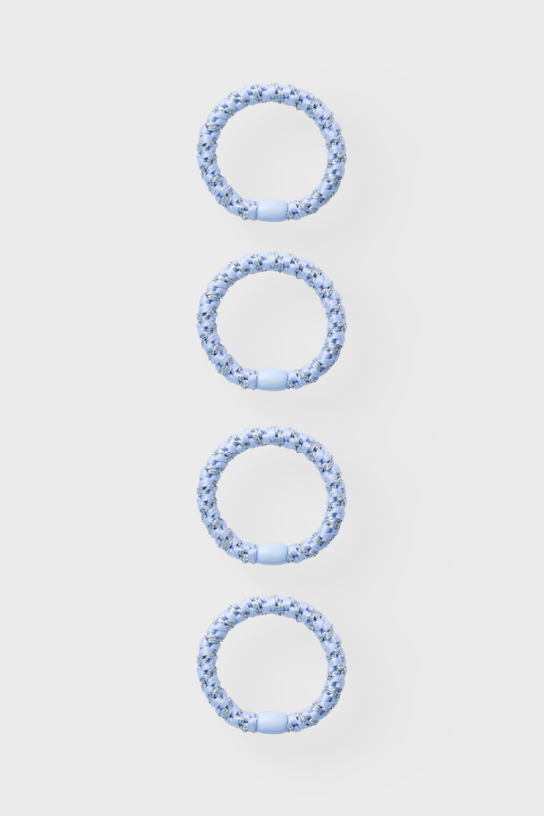 Product PACK 4 GOMITAS DE PELO ARISE - Chambray Blue Detail:W. Glitter - Image 1