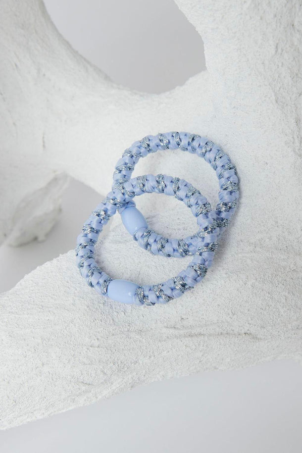 Product PACK 4 GOMITAS DE PELO ARISE - Chambray Blue Detail:W. Glitter - Image 3