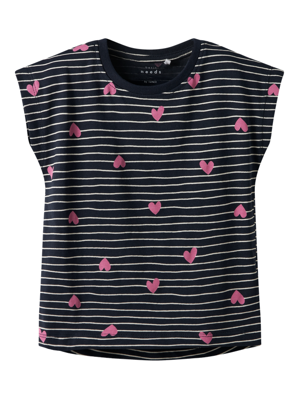 Product VESTIDO VIGGA CAPSL - Dark Sapphire AOP:HEARTS - Image 1