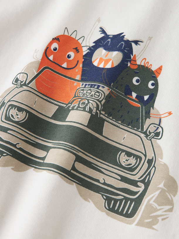 Product CAMISETA VAGNO-Cloud Dancer Print:Monster - Image 2