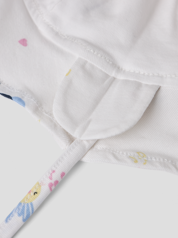 Product GORRO ANDORA-Bright White AOP:Birds - Image 2